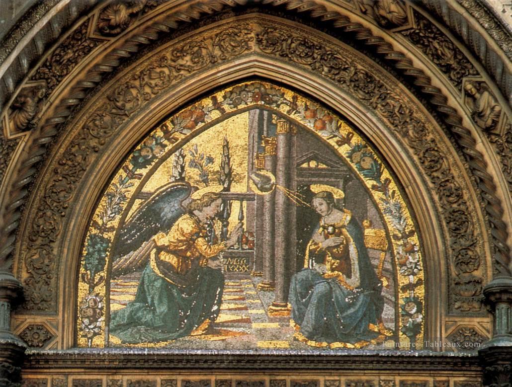 l’Annonciation 1489 Renaissance Florence Domenico Ghirlandaio Peintures à l'huile